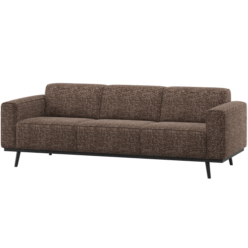 WOOOD 3-zits bank 230 cm Statement - Polyester - Bruin Melange