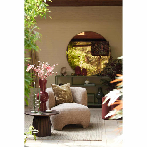 Light & Living bijzettafel Veglia - bruin - Ø60cm