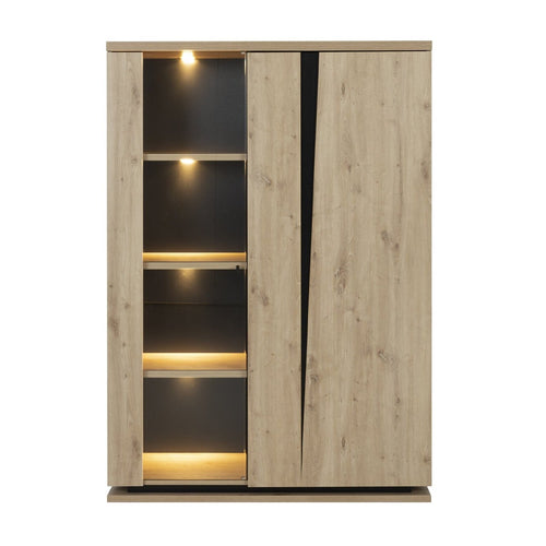 CALICOSY - Servieskast 2 deuren Franse fabricage - Litch hout - 45x120x170 cm