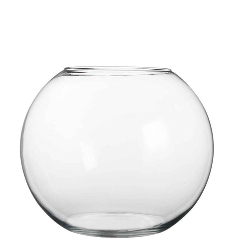 Mica Decorations Babet Bol Vaas - H28 x Ø34 cm - Transparant - vtwonen shop