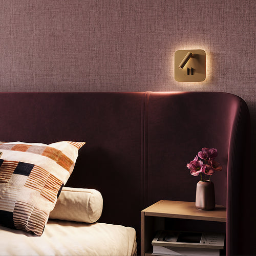 Maytoni wandlamp Ios 176 - Goud - 13x6.5x13 cm