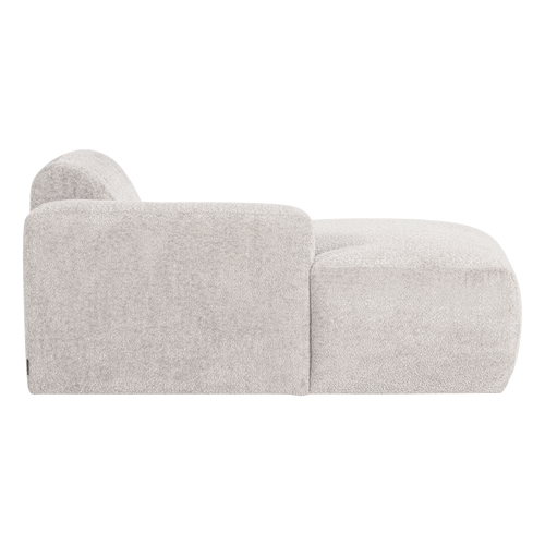 WOOOD chaise longue bank links Mojo Base - Wollig - Ecru - 74x112x162