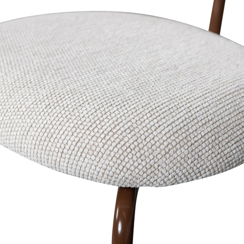 WOOOD eetkamerstoelen Travis - Polyester - Off White - Set van 2 - vtwonen shop