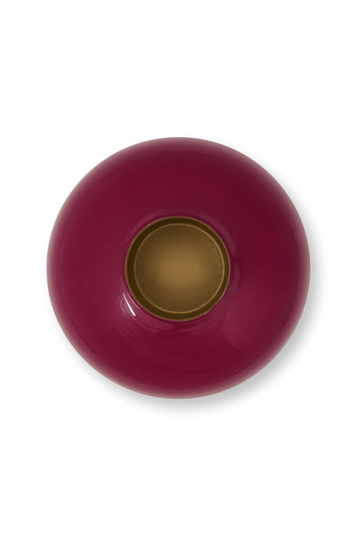Pip Studio - Home Accessories Dark Red - Metalen Vaas - 32cm