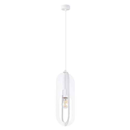 Sollux Lighting Hanglamp NICUS 1 wit - 11x11x140cm