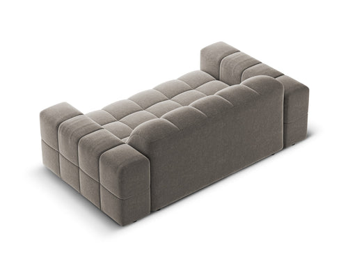 Cosmopolitan Design Bank Chicago 2-zits, chenille grijs - 102x178x78cm