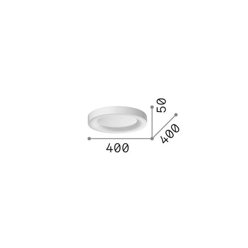 Ideal Lux PLANET 40 cm geïntegreerde LED-plafondlamp, halfverzonken, messing, 1850lm, 3000K