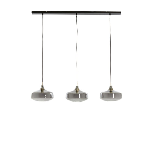 Light & Living hanglamp Solna - grijs - 120x30x21cm