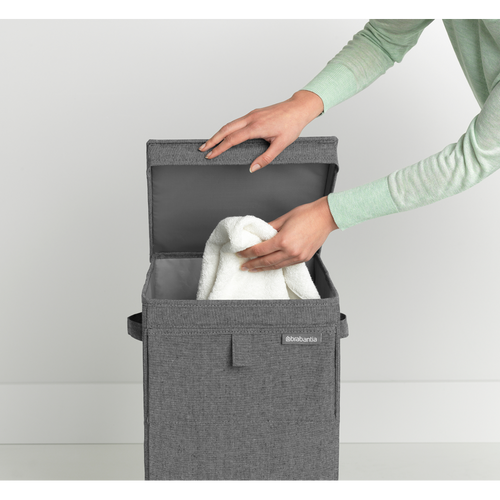 Brabantia Wasbox stapelbaar - 35L - pepper black - vtwonen shop