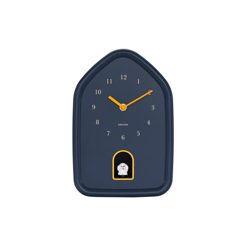 Karlsson wandklok Modern Doggy - blauw - Ø29.1cm