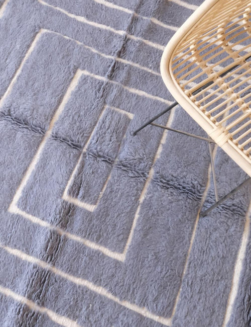 AFK Living vloerkleed Berber - handgemaakt - Wol - 242 x 277 cm