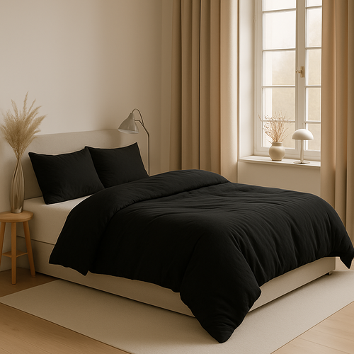 Ten Cate dekbedovertrek flanel - 240x200/220 - antraciet