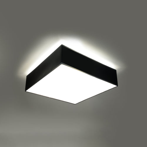 Sollux Lighting Plafondlamp HORUS 35 zwart - 35x35x11cm
