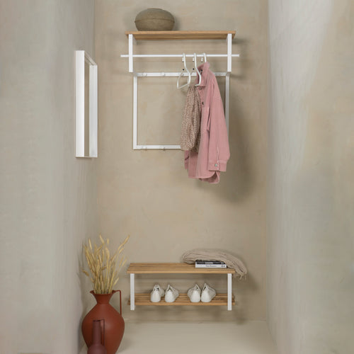 Spinder Design kapstok Rizzoli - Wit / Eiken - 10 haken - vtwonen shop