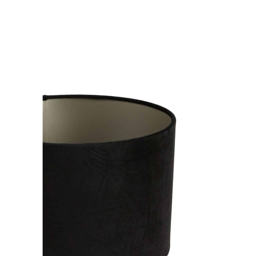 Light & Living lampenkap Velours - zwart - Ø30cm