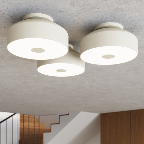 Sollux Lighting Plafondlamp OMIQ beige - 30x30x15cm