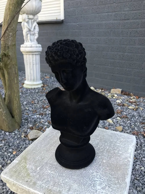 FurniLux Decoratie item Adam zwart - 16x10x25 cm