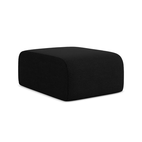 LaMiaSofa Poef Cervo - bouclé - zwart - 72x94x42