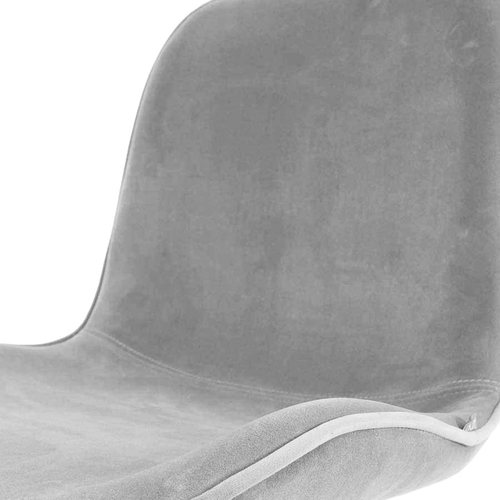 Nolon Nino-Fé Barkrukken Set van 2 - Velvet Grijs - Wit - 65 cm - vtwonen shop