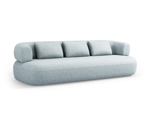 Micadoni Bank Jenny 4-zits, chenille, lichtblauw - 90x226x73cm