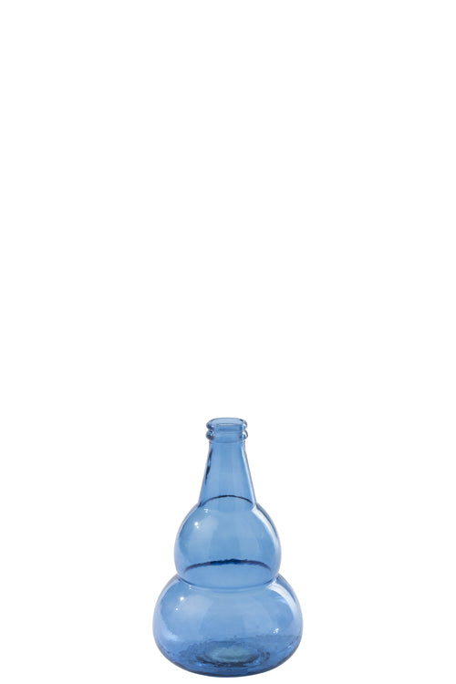 J-Line vaas - glas - blauw