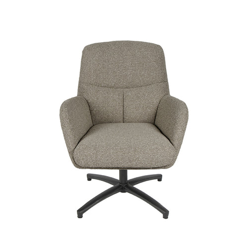 LABEL51 Fauteuil Chill Zone - Grijs Bouclé - Draaibaar