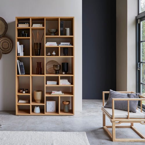 Tikamoon Hoge eiken boekenkast - Naturel - vtwonen shop