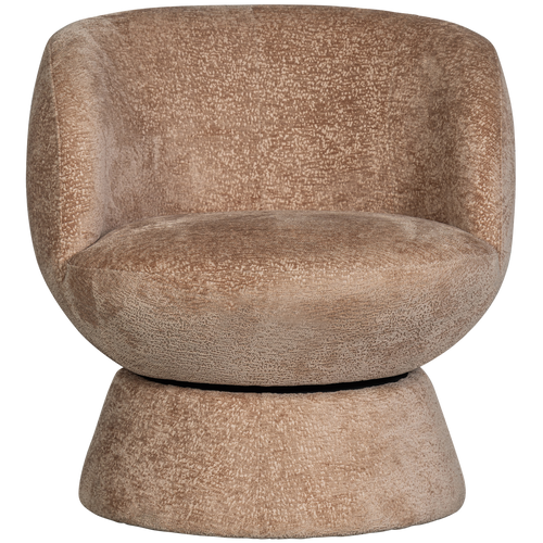 BePureHome draaibare fauteuil Shuffle - Polyester - Naturel - 72x73x71 - vtwonen shop