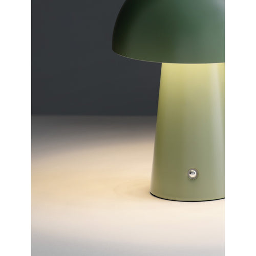 Nova Luce ANDE Geïntegreerde LED-tafellamp, matgroen, aanraakgevoelig, dimbaar, 2W 129lm 3000K, USB-aansluiting