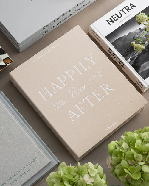 Printworks Fotoalbum Bruiloft - Happily Ever After - Beige