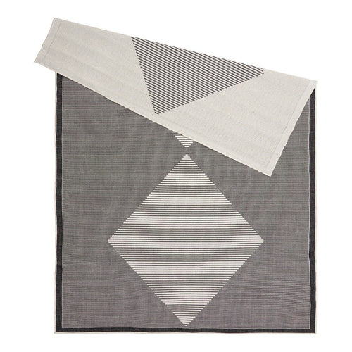 Buitenkleed Kite - Zwart/Wit - dubbelzijdig - EVA Interior - 160 x 230 cm - vtwonen shop