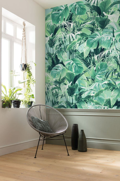 Sanders & Sanders fotobehang jungle bladeren groen - 200 x 250 cm - 612349 - vtwonen shop