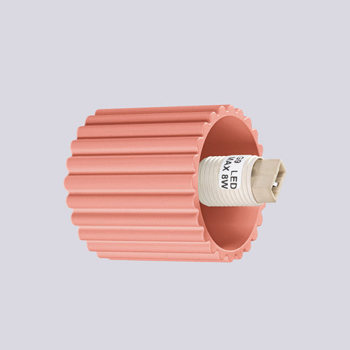 Sollux Lighting Wandlamp HALO perzik IP44 - 12x17x12cm
