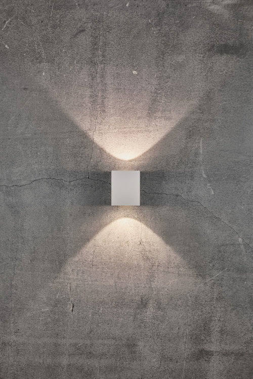 Nordlux Canto Wandlamp Buiten - 2-lichts LED - 2700K - IP44 - Wit