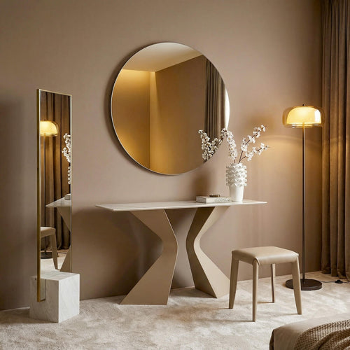 Kare Design Console Gloria 140x45cm beige keramiek wit - vtwonen shop