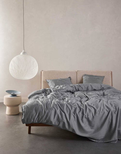 Essenza Minte dekbedovertrek - Eenpersoons – 140x200/220 cm - Global grey