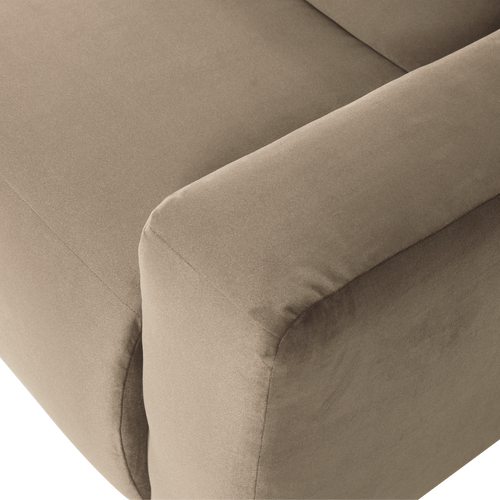 WOOOD 1-zits bank arm rechts Mojo Base - Velvet - Khaki - 74x105x97