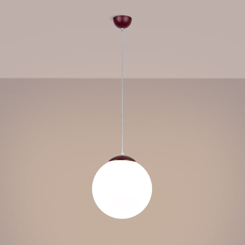 Sollux Lighting Hanglamp UGO 30 bordeaux - 30x30x120cm