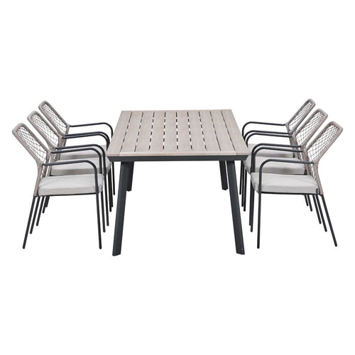 Garden Impressions Tuinset Ross sand 7-delig - Penedo tuintafel 230x100 cm