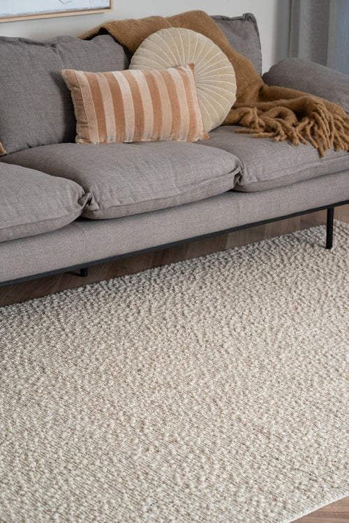 Wollen vloerkleed Nuta beige -  Interieur05 - 290 x 200 cm