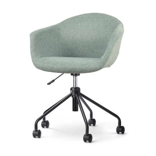 Nolon Nout-Otis Bureaustoel Zacht Groen - Armleuningen - Zwart - vtwonen shop