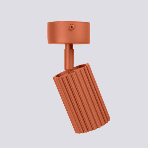 Sollux Lighting Plafondlamp KARBON 1 rode oker - 7x7x18cm