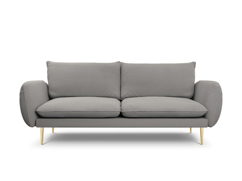 Cosmopolitan Design Bank Vienna 3-zits, boucle, grijs - 92x200x95cm