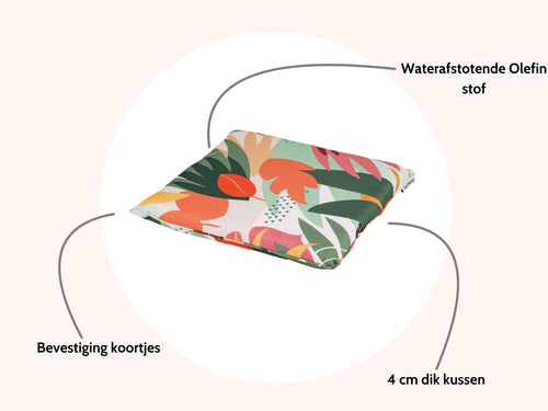 MaximaVida stoelkussen Vaiana 47 x 42 x 4 cm - waterafstotend - vtwonen shop