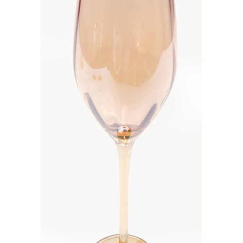 Kare Design Champagneglazen Bina Mocca (6/set)