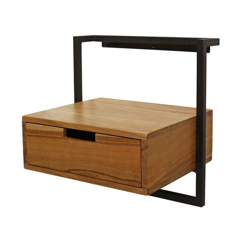Giga Meubel Nachtkastje Air - Naturel Acaciahout - 44x35x45cm