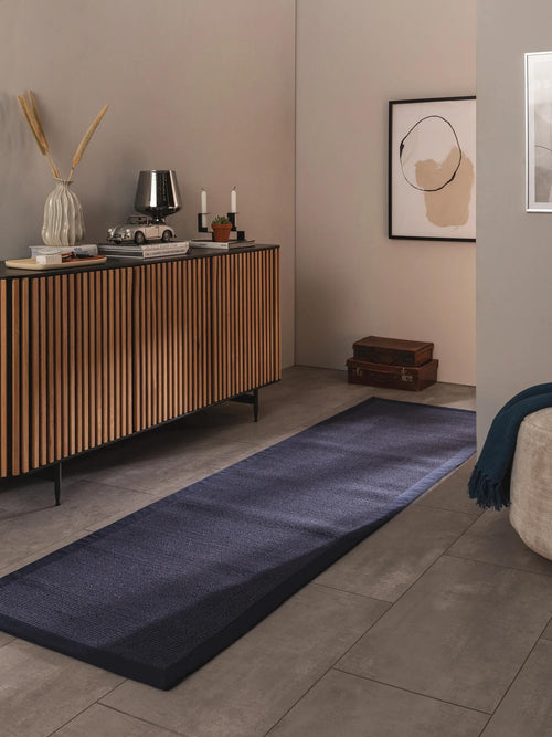 benuta sisal loper Sana - blauw - 70x300 cm
