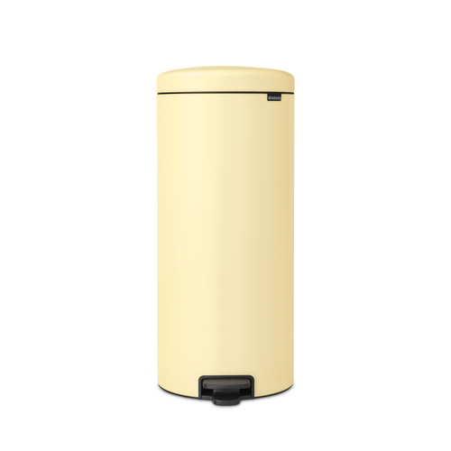 Brabantia NewIcon Pedaalemmer, 30 liter, kunststof binnenemmer - Mellow Yellow
