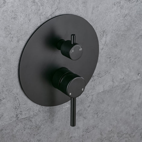 LOMAZOO inbouw regendouche Telesto - met handdouche - zwart