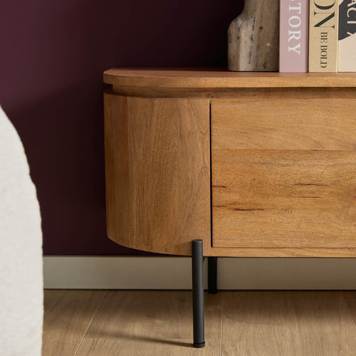 Starfurn Tv-meubel Excellent - Naturel Hout - 200x35x30cm